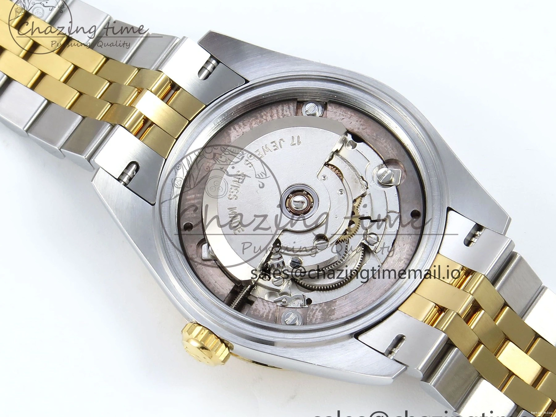 0228 DateJust 31 278273 ARF 1:1 Best Edition 904L Steel Gray Roman Diamonds Dial on SS YG Jubilee Bracelet ETA Comfortable 564